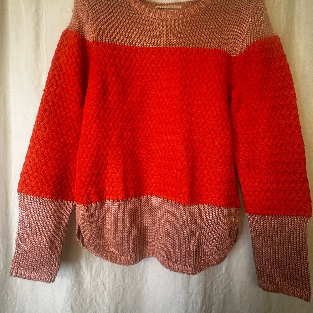 Scotch & Soda Red and Pink Knit Sweater